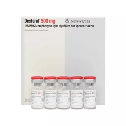 Десферал (Дефероксамин) 500мг лиофилизированный порошок для инъекций №10 фото